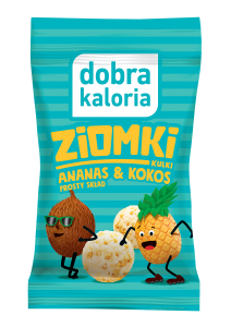 Kulki Ziomki przekąska kokosowo-ananasowa 24 g