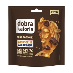 Mini batoniki  orzeszki & czekolada 108 g