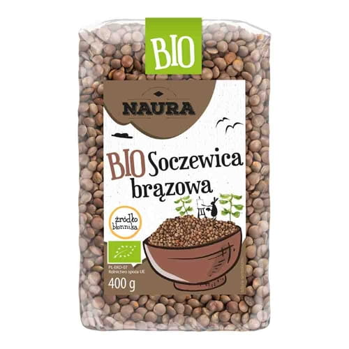 Naura Soczewica brązowa BIO 400 g.jpeg