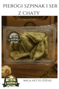 PIEROGI SZPINAK I SER Z CHATY 500g