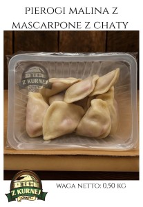 PIEROGI MALINA Z MASCARPONE Z CHATY 500g