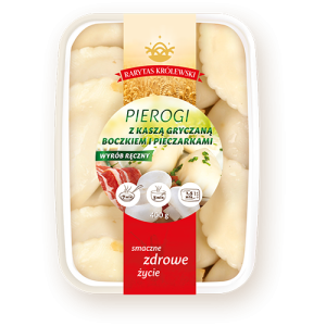 Gastronom Pierogi z Kaszą Gryczaną, Boczkiem i Pieczarkami 400g